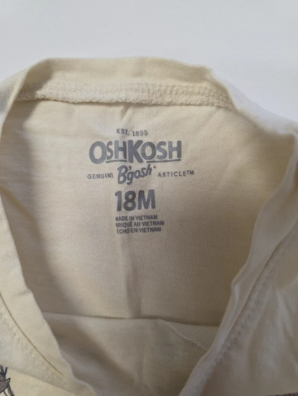 OshKosh B'gosh Cream Floral Graphic Long Sleeve Tee